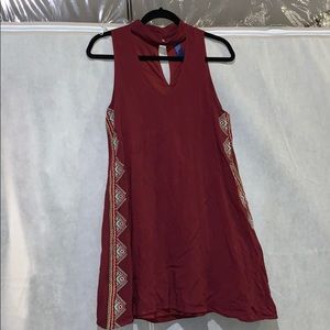 Francesca’s Maroon Sleeveless Dress Size M